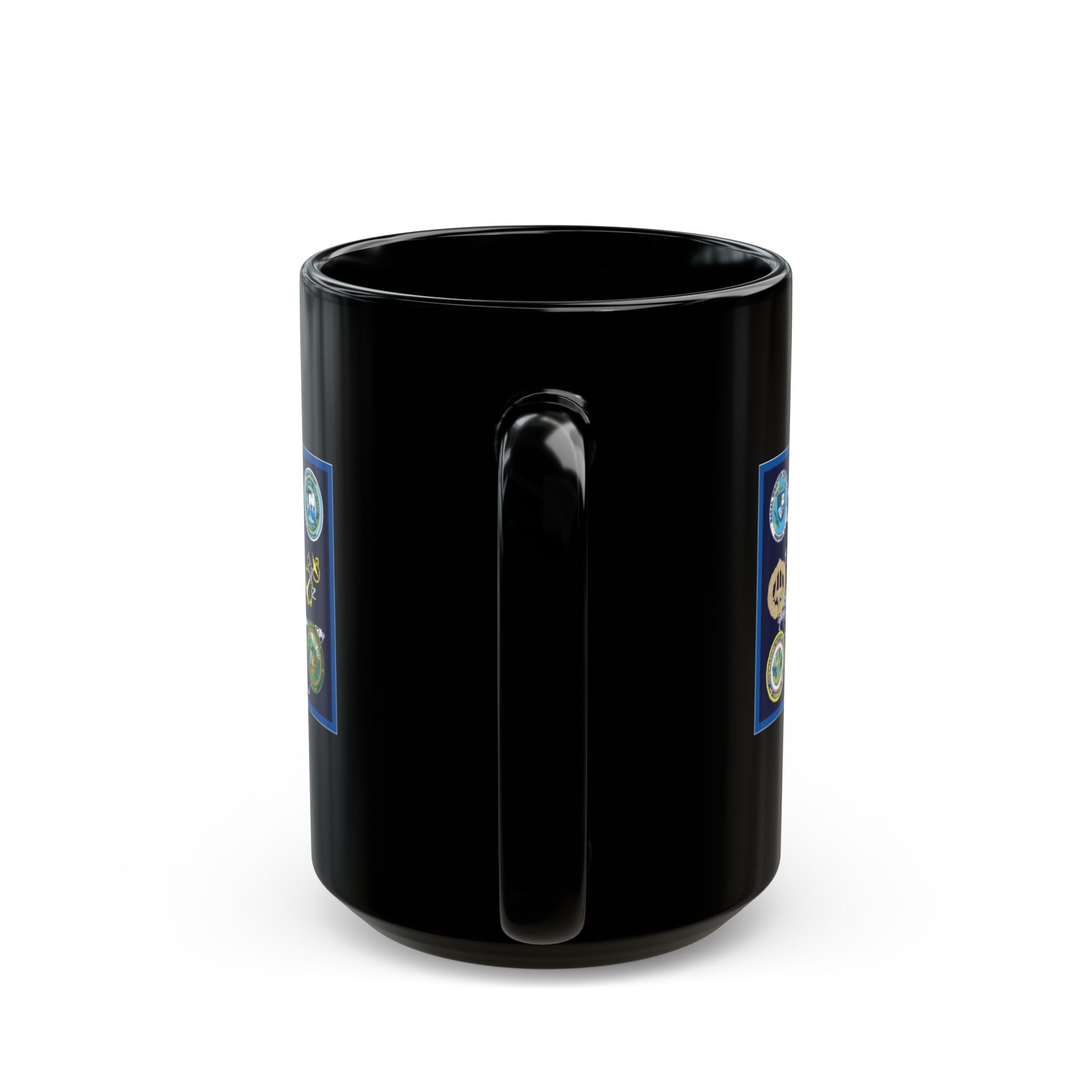 Custom Military-Themed Mug, Perfect Gift for Veterans, Collectible Coffee Cup, Navy Stickers Design, Military Appreciation