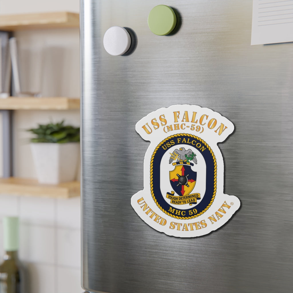 Die-Cut Magnet - Navy - USS Falcon (MHC-59)