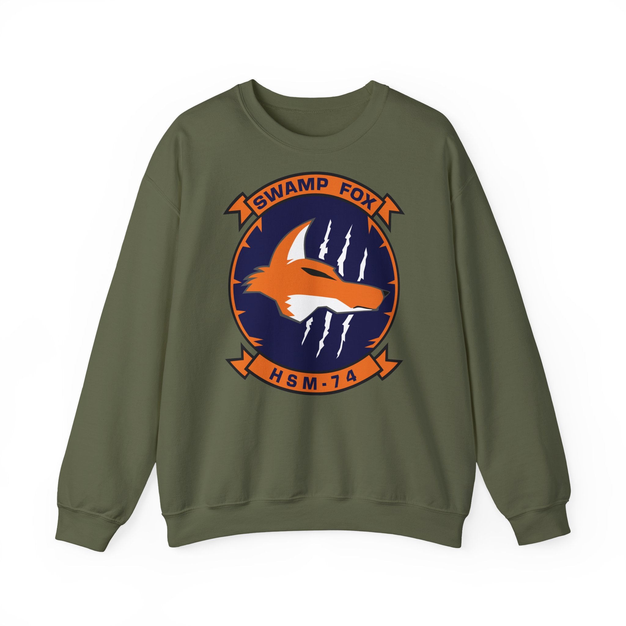 Unisex Heavy Blend™ Crewneck Sweatshirt - Navy - Helicopter Maritime Strike Seven Four (HSM-74) wo txt