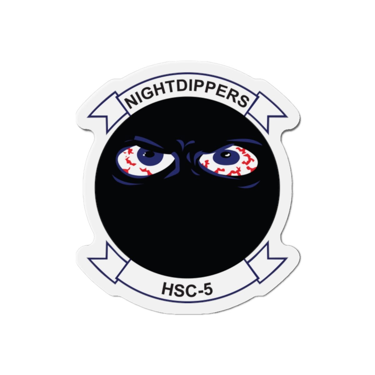 Die-Cut Magnet - Navy - Helicopter Sea Combat Squadron 5 (HSC-5) wo txt