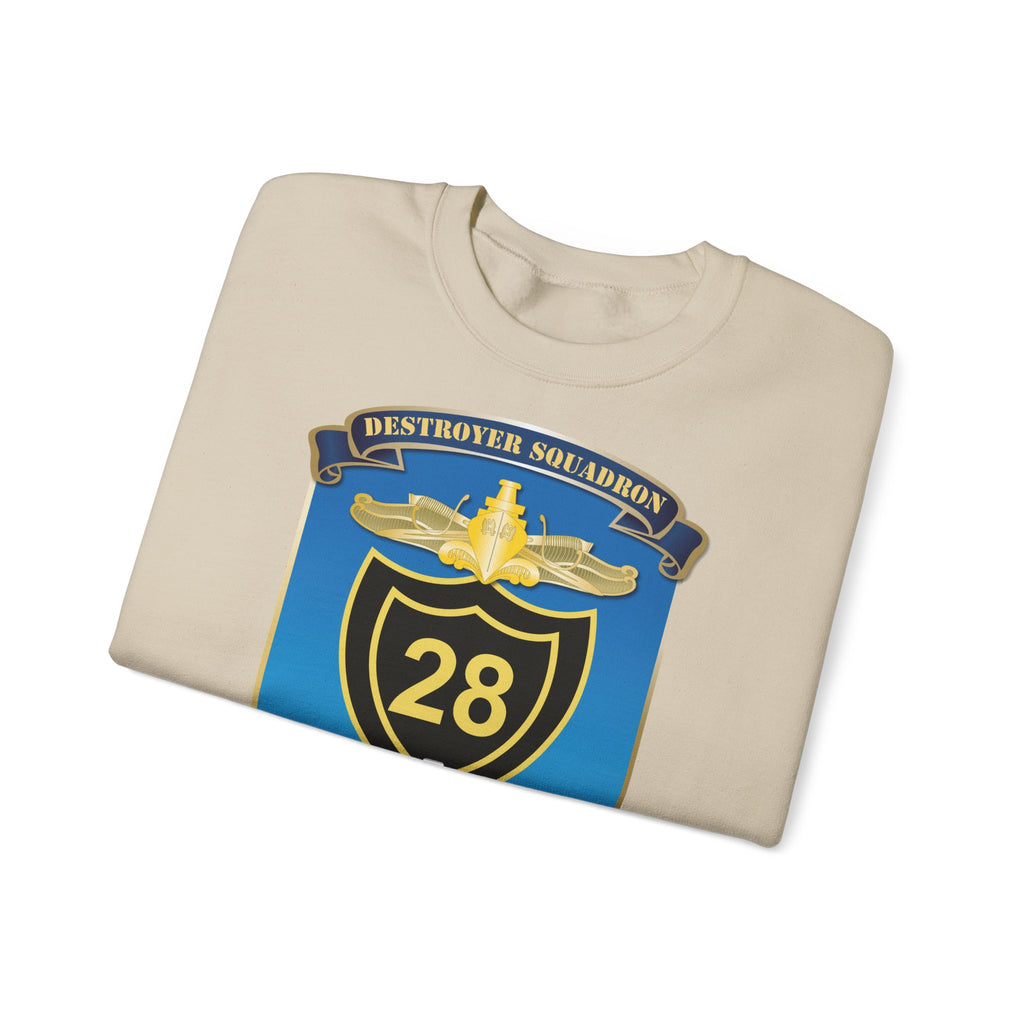 Unisex Heavy Blend™ Crewneck Sweatshirt - Navy - Destroyer Squadron 28 (DESRON-28) wo Txt