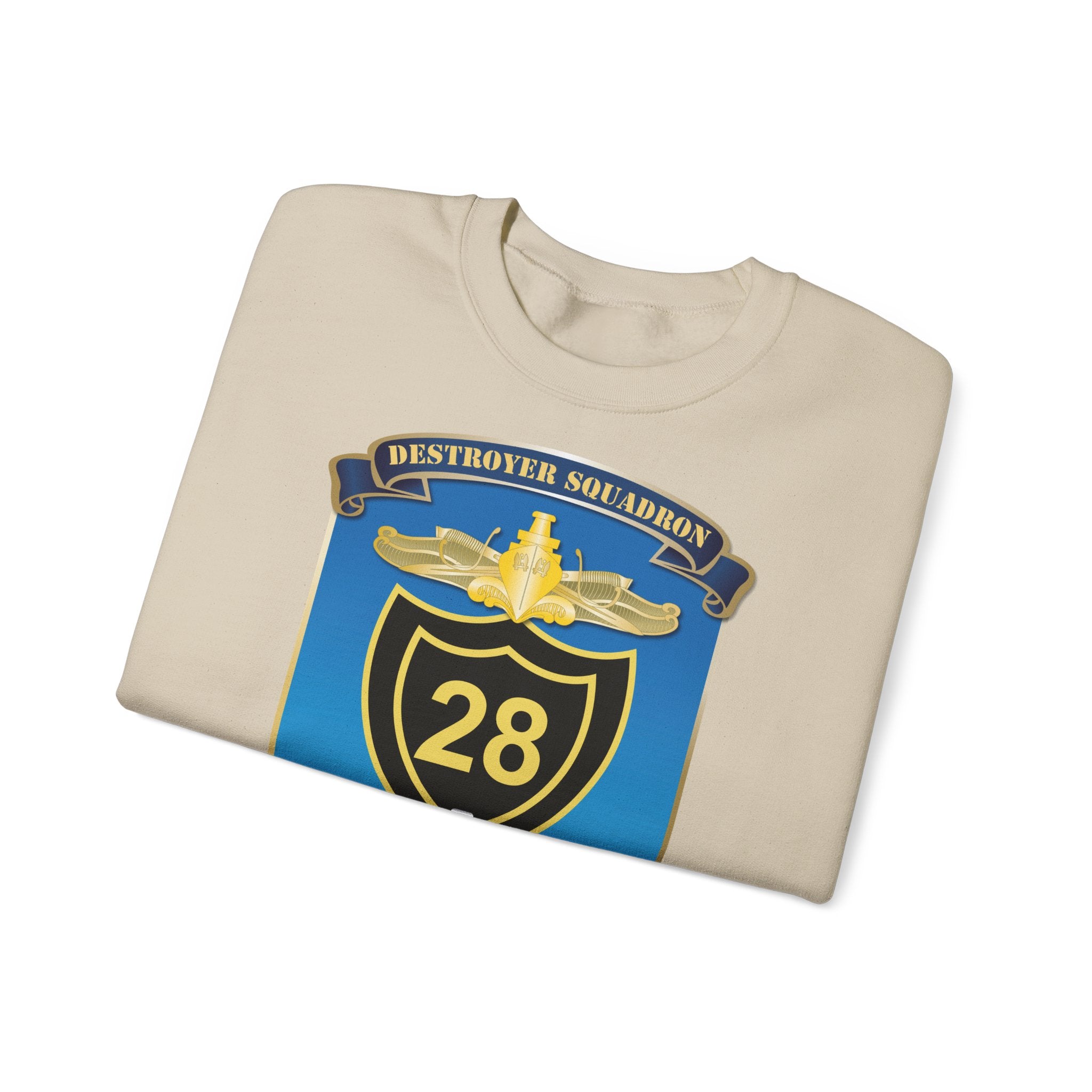 Unisex Heavy Blend™ Crewneck Sweatshirt - Navy - Destroyer Squadron 28 (DESRON-28) wo Txt