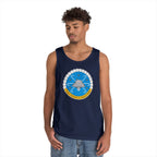 Unisex Heavy Cotton Tank Top - USS Dwight D. Eisenhower (CVN-69) Crest wo Txt