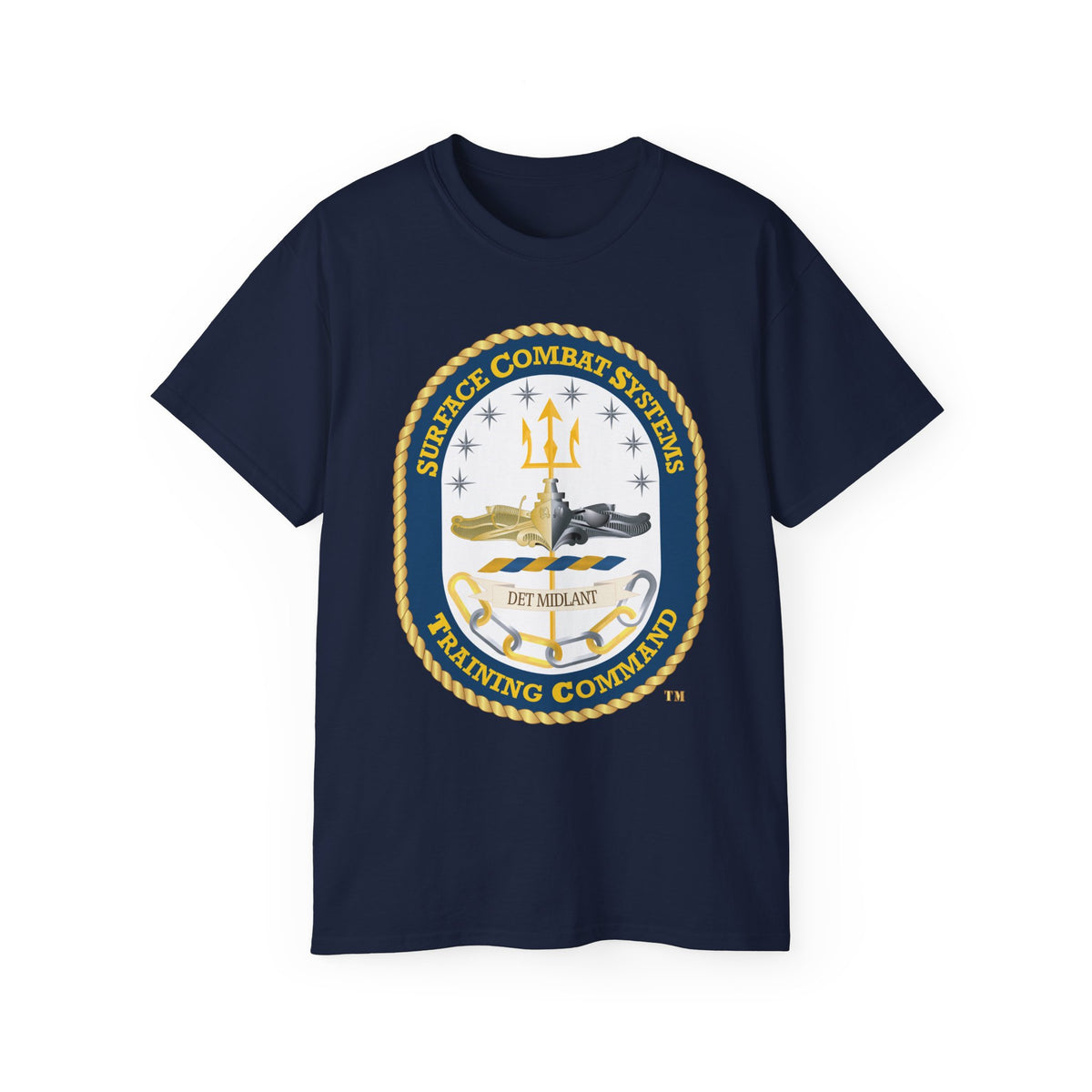 Unisex Ultra Cotton T-Shirt - Navy - Surface Combat Systems Training Command - DET MIDLANT wo Txt X 300