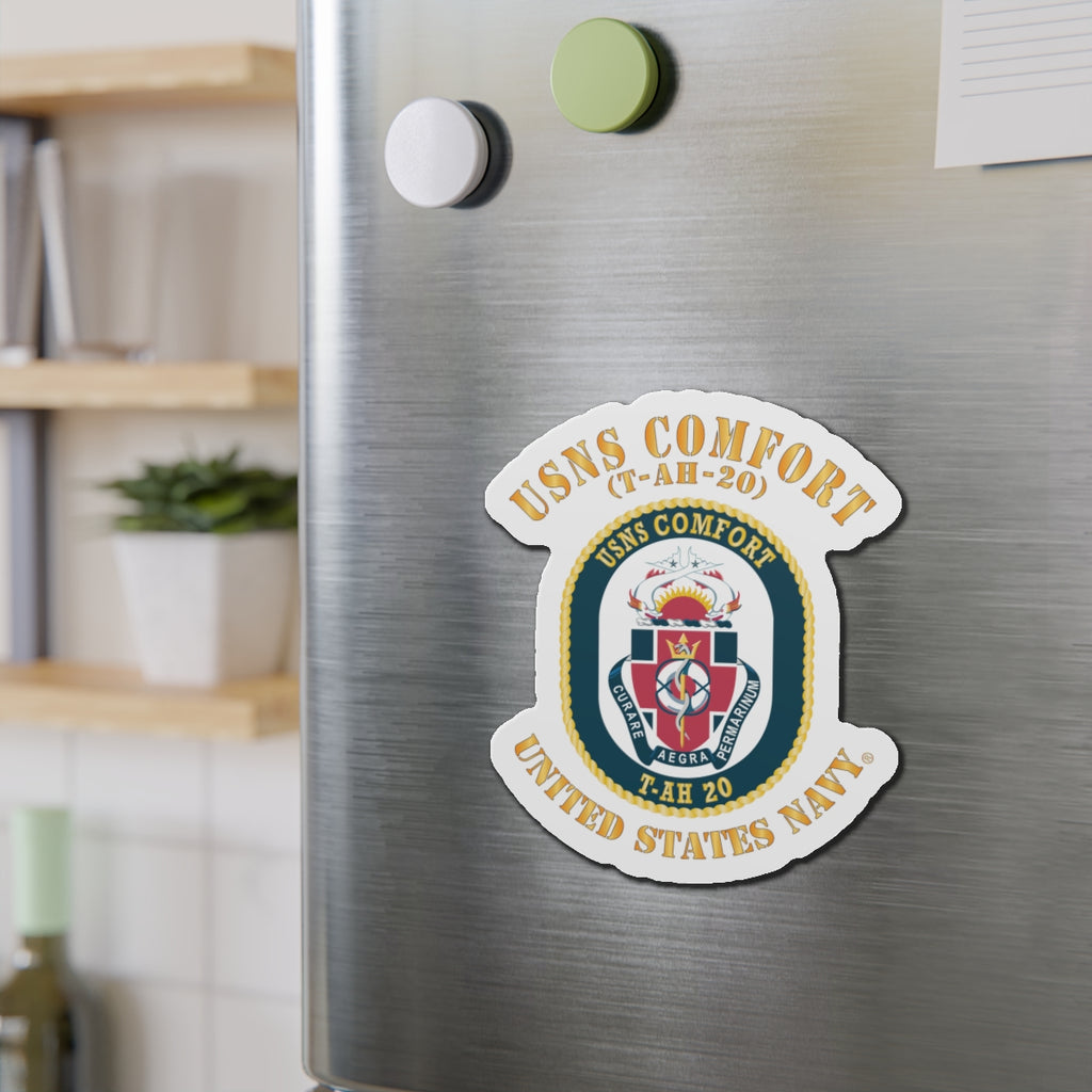 Die-Cut Magnet - Navy - USNS Comfort (T-AH-20)