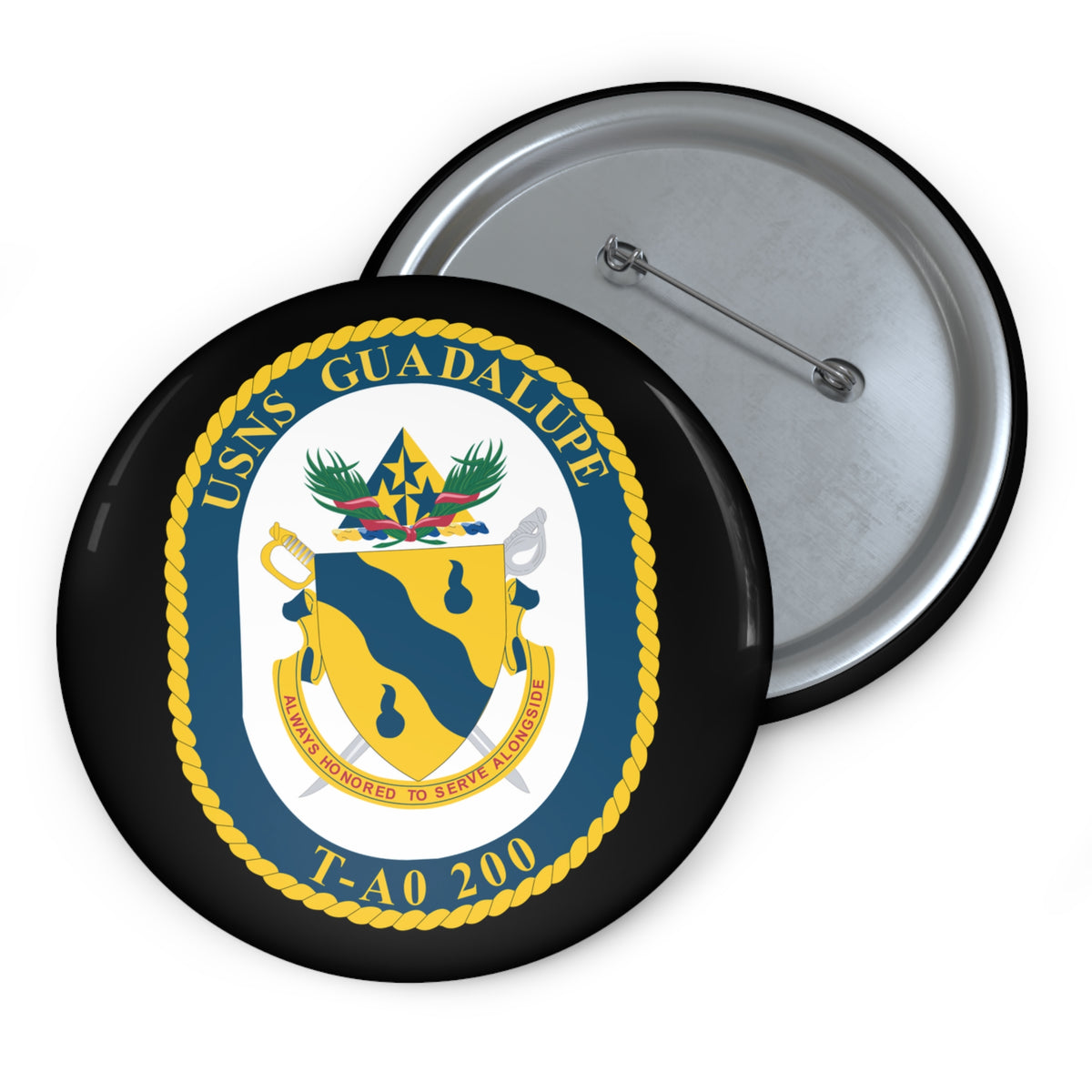 Pin Button - Navy - USNS Guadalupe (T-AO 200) wo txt X 300
