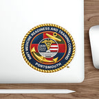 Die-Cut Vinyl Sticker - Navy - Naval Medical Center Portsmouth wo txt - 3D - Enhanced