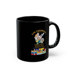 Black Mug (11oz, 15oz) - Navy - USS Piedmont (AD-17) w WWII - KOREA - VN SVC