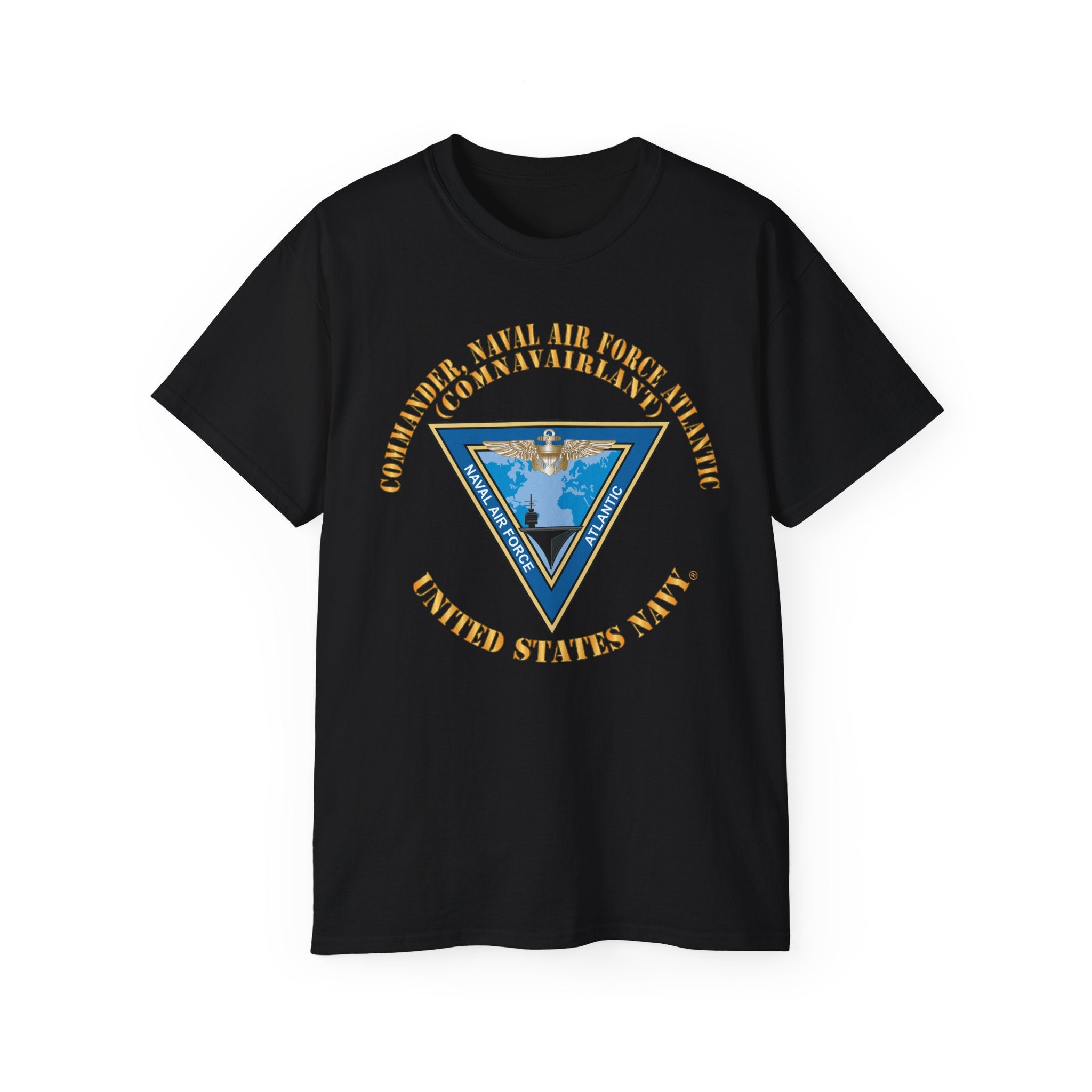 Unisex Ultra Cotton T-Shirt - Navy - Commander, Naval Air Force Atlantic - COMNAVAIRLANT