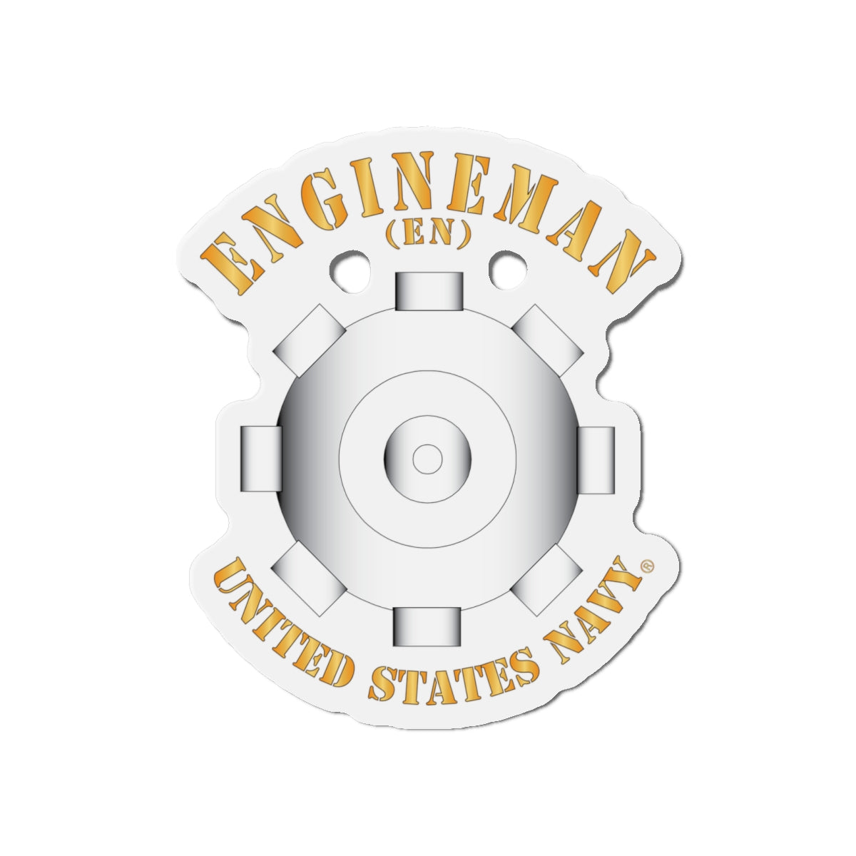Die-Cut Magnet - Navy - Rate - Engineman (EN)