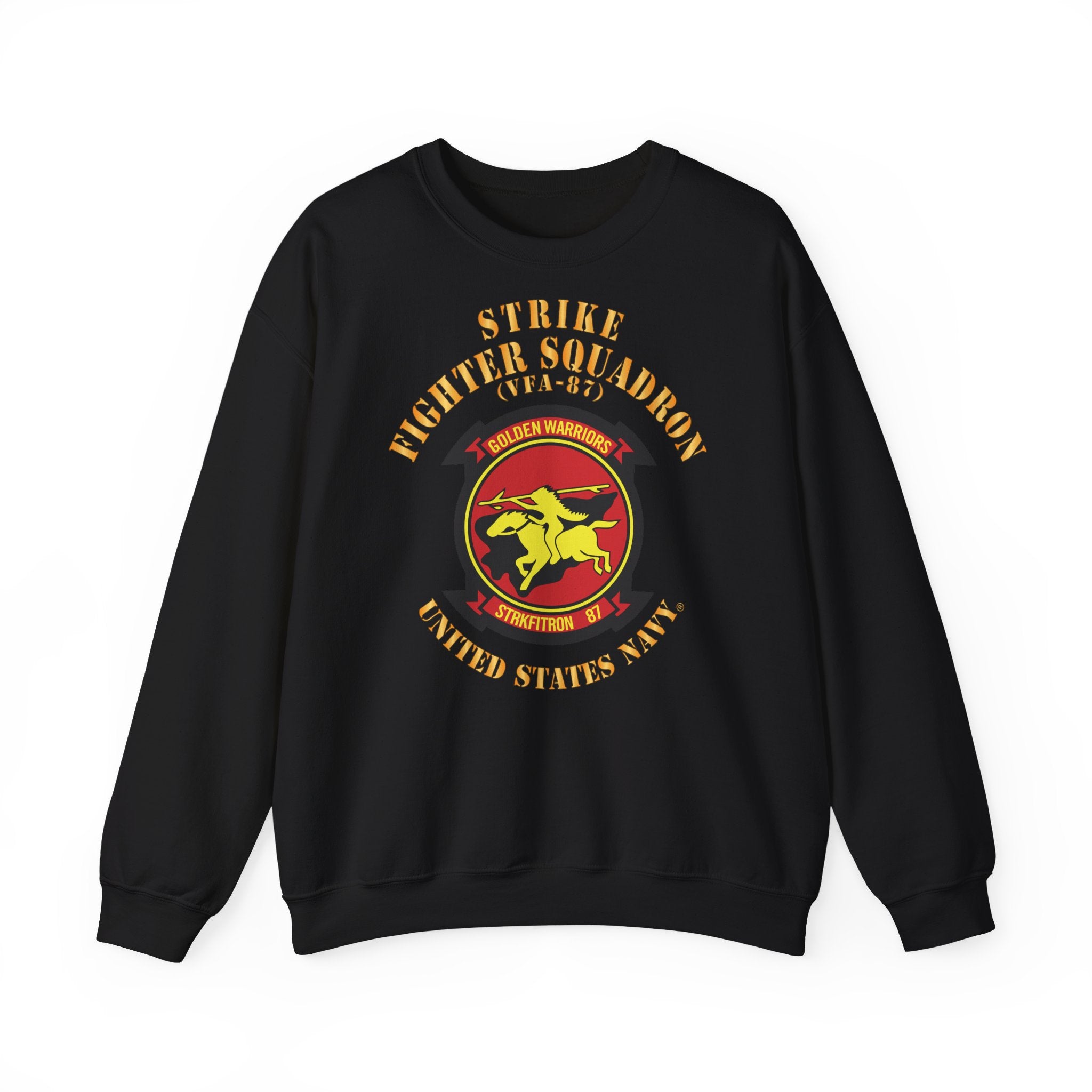 Unisex Heavy Blend™ Crewneck Sweatshirt - Navy - Strike Fighter Squadron 87 (VFA-87)