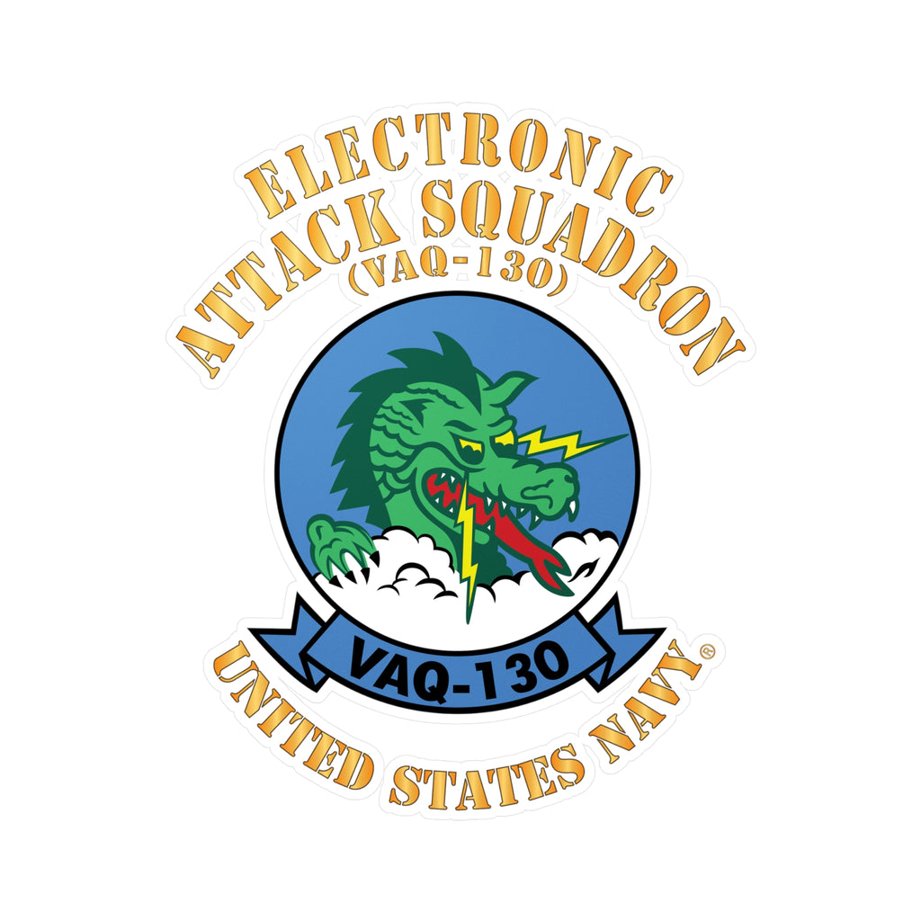 Kiss-Cut Vinyl Decal - Navy - Electronic Attack Squadron 130 (VAQ-130)