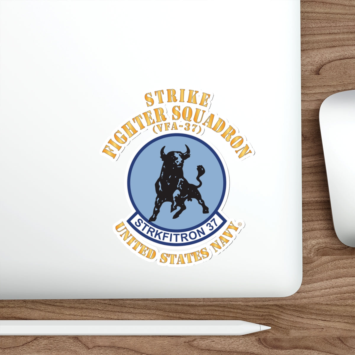 Die-Cut Vinyl Sticker - Navy - Strike Fighter Squadron 37 (VFA-37)