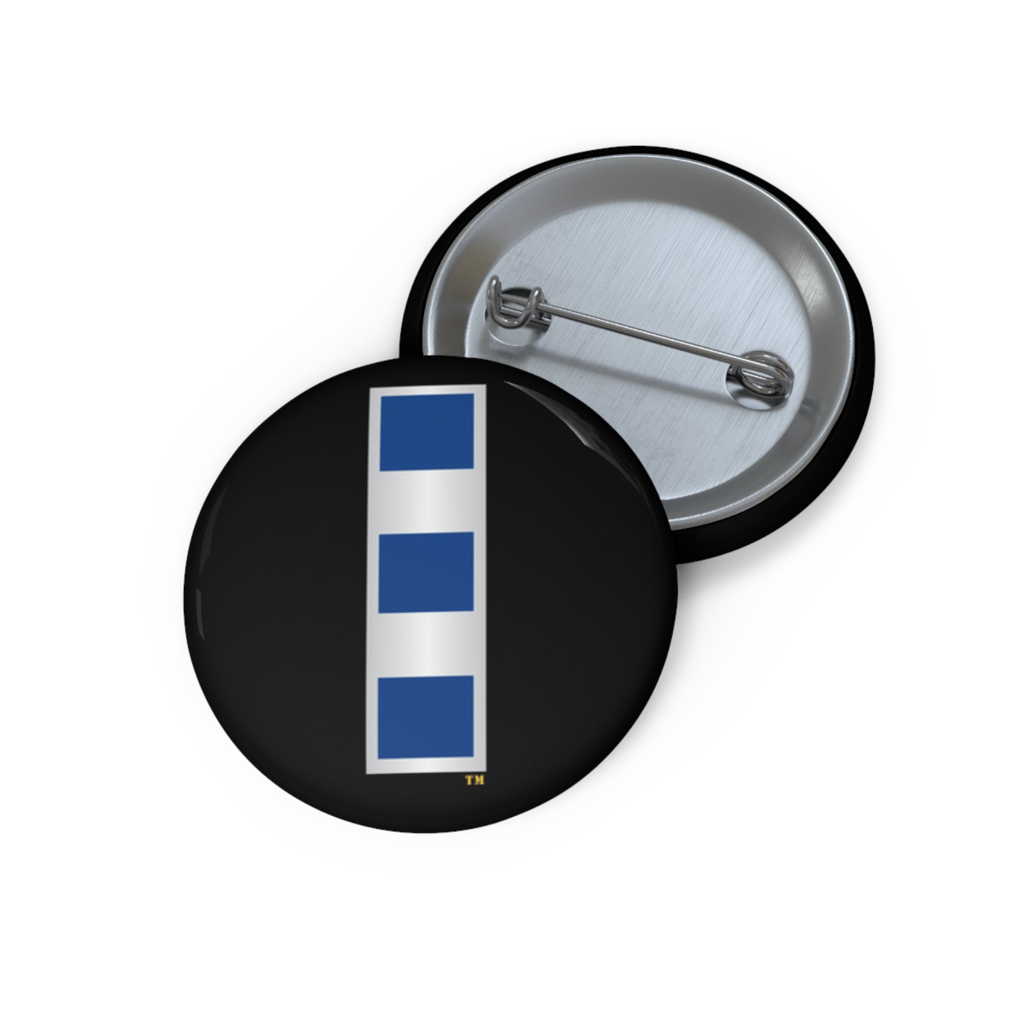 Custom Pin Button - Navy - Chief Warrant Officer 4 - CW04 wo txt