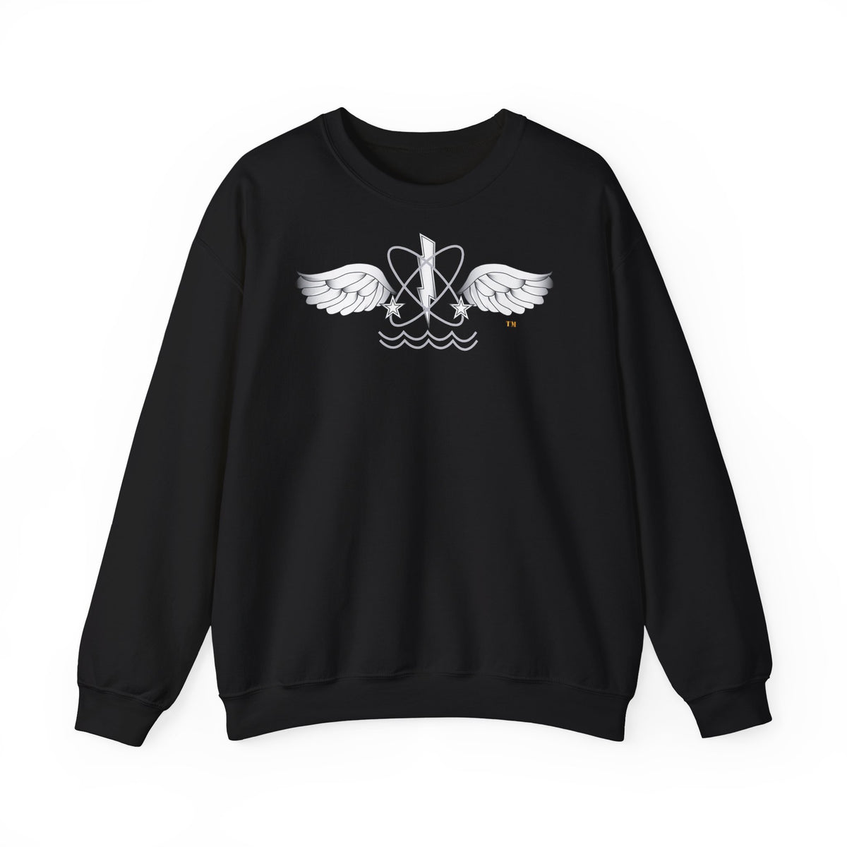 Unisex Heavy Blend™ Crewneck Sweatshirt - Navy - Rate - Aviation Warfare Systems Operator (AW) wo txt