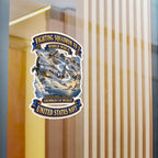 Kiss-Cut Vinyl Decal - Navy - Fighting Squadron - VF 3 - WWII - Grumman F4F Wildcats - Japanese Zeros - Battle of Midway - 3D - Enhanced