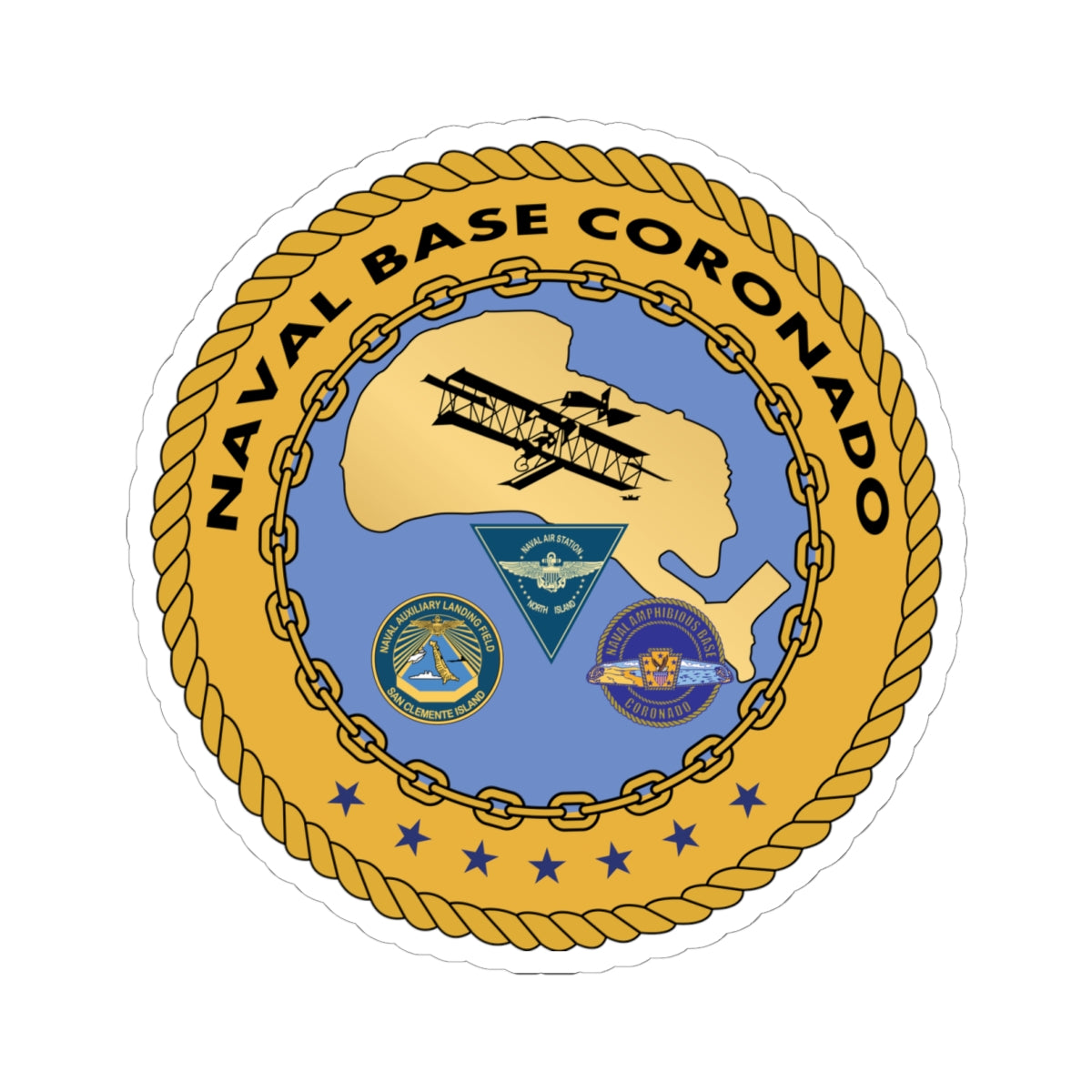 Kiss-Cut Stickers - Navy - Naval Base Coronado wo txt