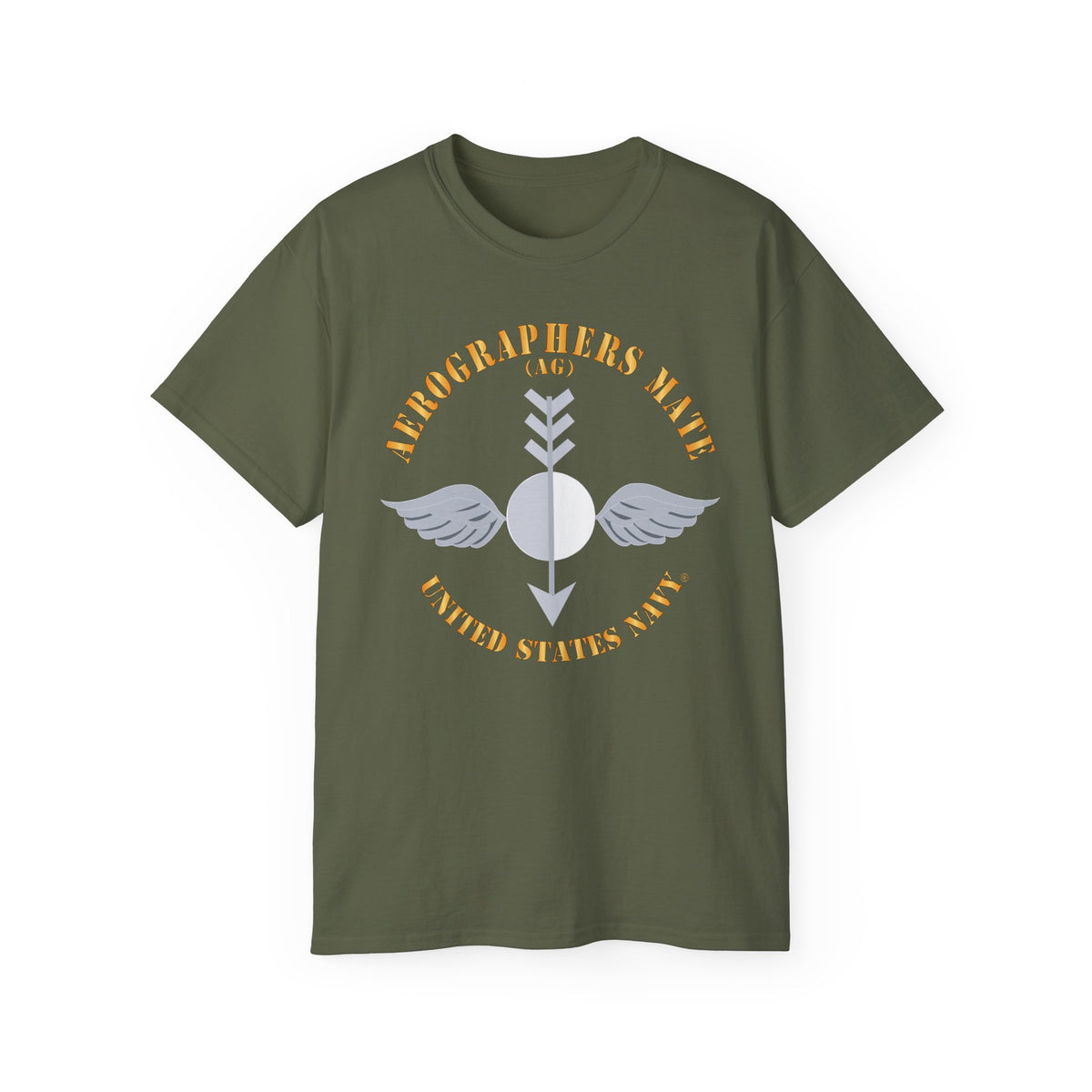 Unisex Ultra Cotton T-Shirt - Navy - Aerographers Mate (AG) X 300