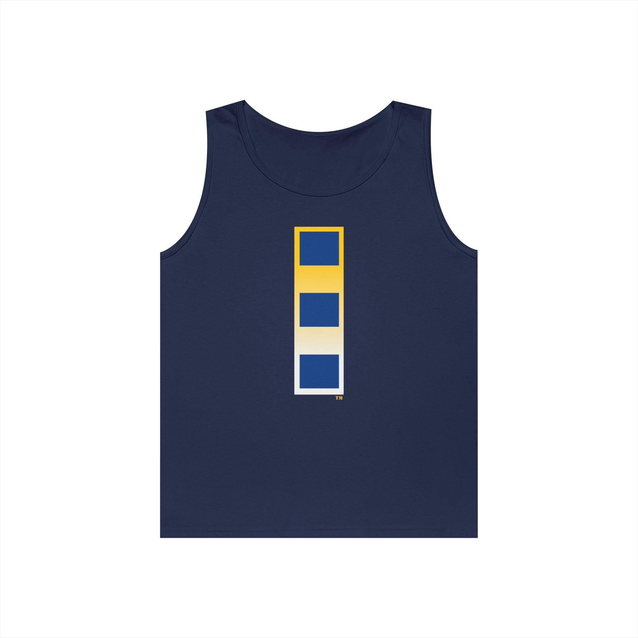 Unisex Heavy Cotton Tank Top - Navy - Chief Warrant Officer 2 - CW02 wo txt