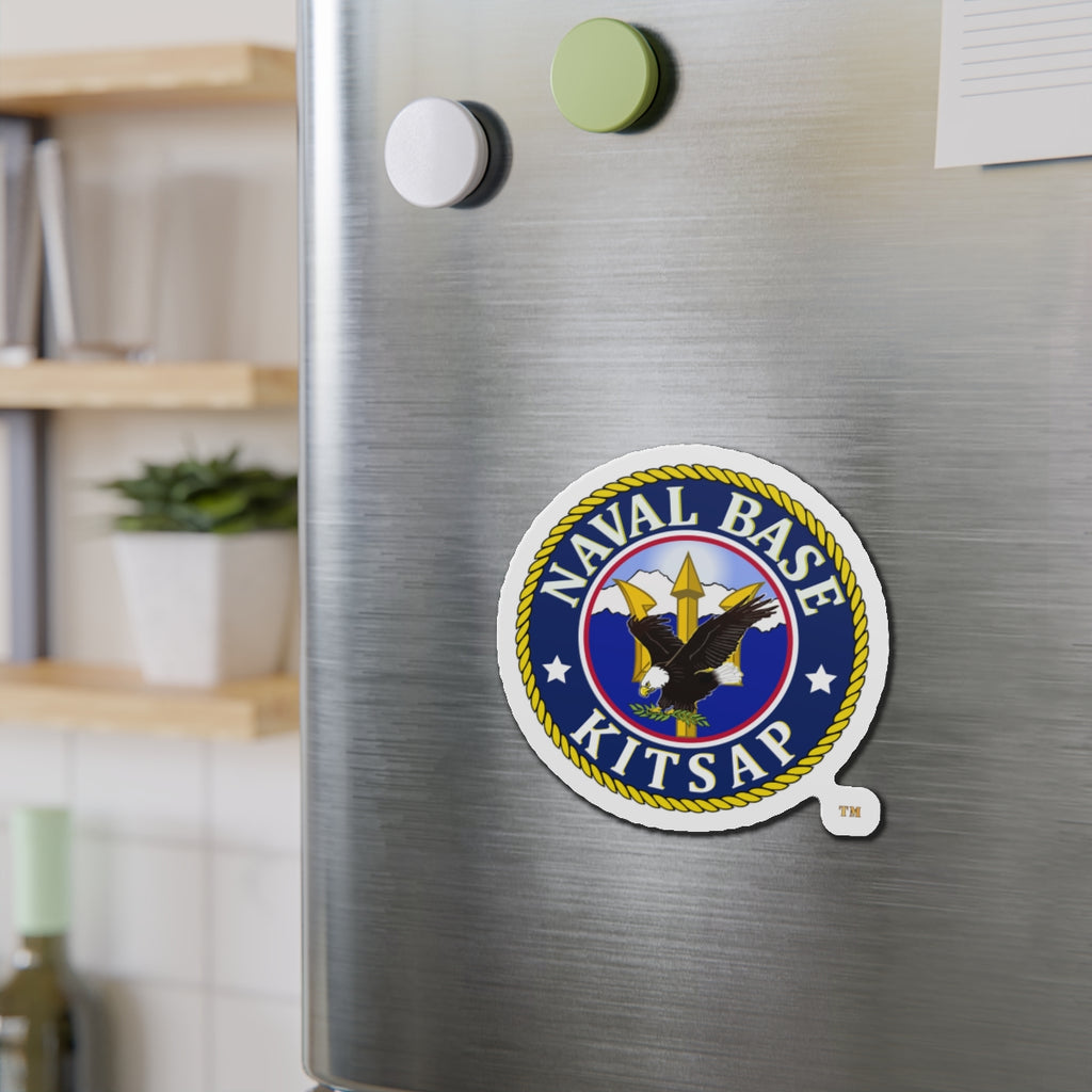 Die-Cut Magnet - Navy - Naval Base Kitsap wo txt