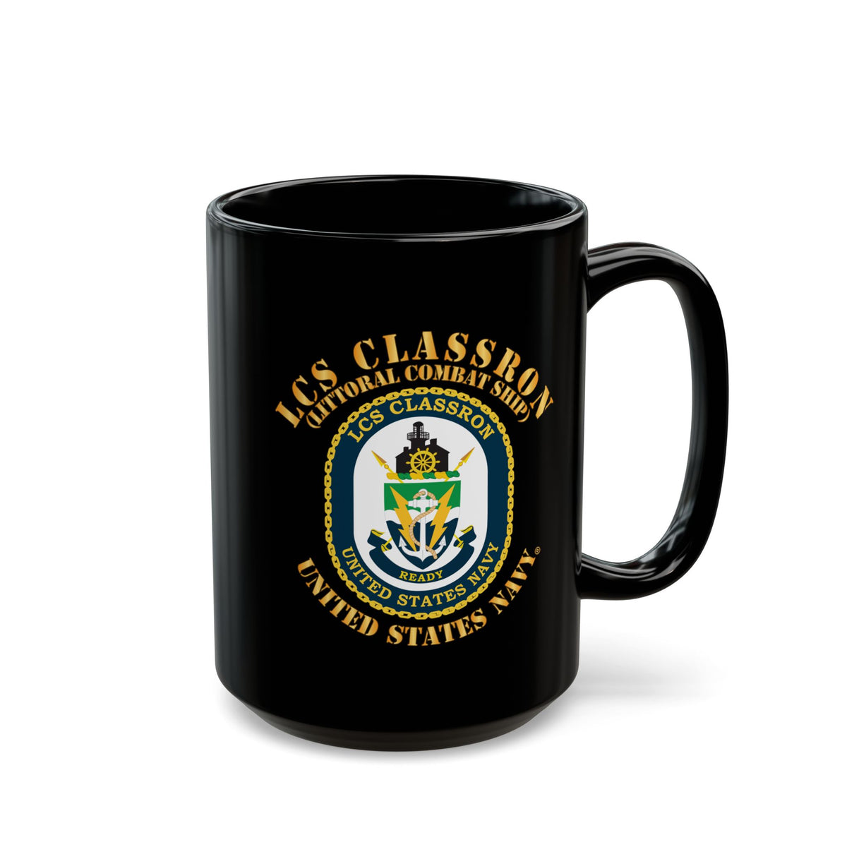 Black Mug (11oz, 15oz) - Navy - LCS Classron (Littoral Combat Ship)
