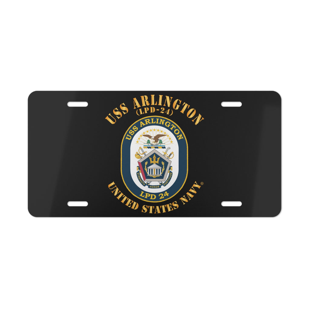 Vanity License Plate - Navy - USS Arlington (LPD-24)