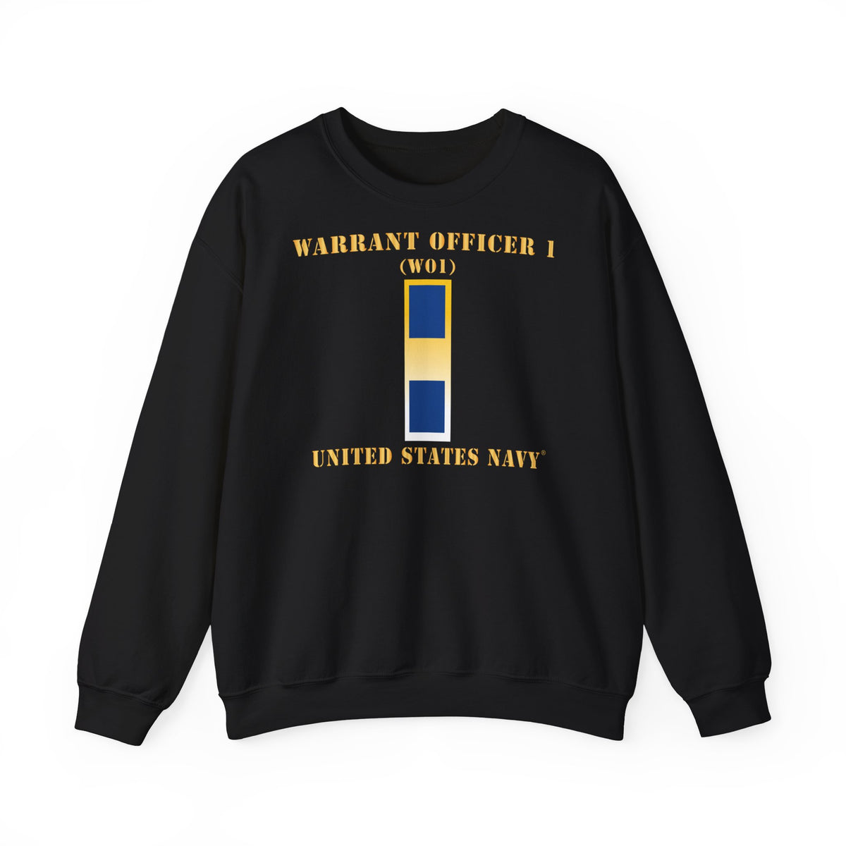 Unisex Heavy Blend™ Crewneck Sweatshirt - Navy - Warrant Officer 1 - CW01