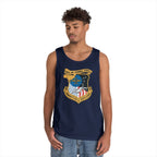 Unisex Heavy Cotton Tank Top - Navy - Naval Air Terminal Norfolk wo Txt