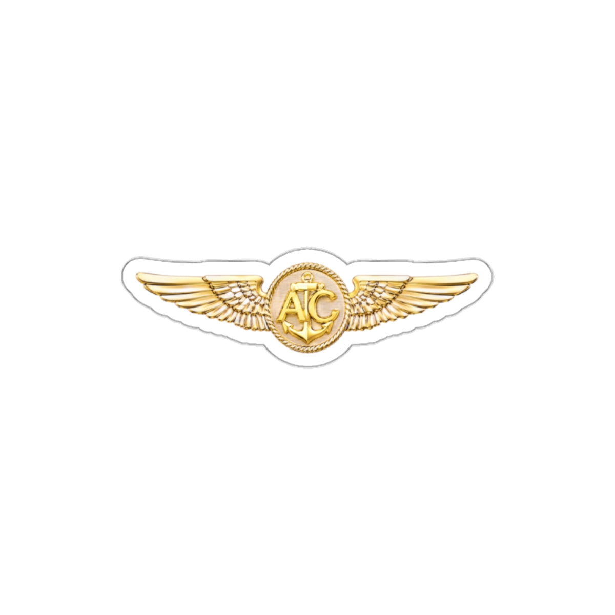 Die-Cut Vinyl Sticker - Navy - Badge - Naval Aircrew Warfare Specialist wo txt - 3D - Enhanced