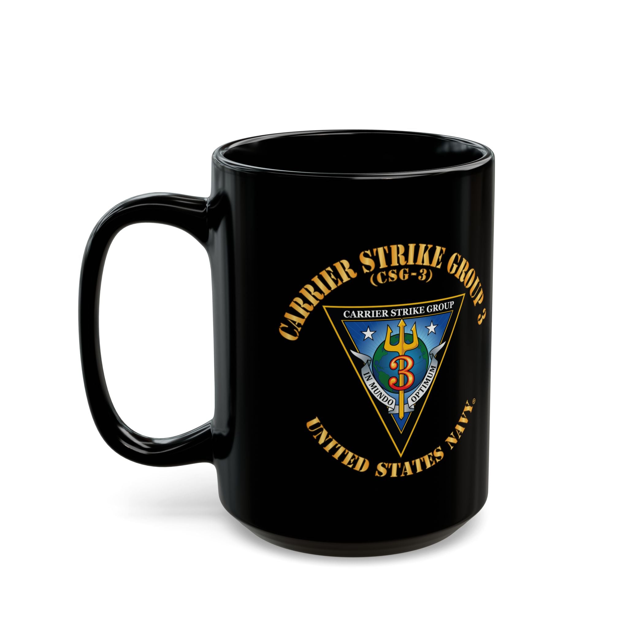 Black Mug (11oz, 15oz) - Navy - Carrier Strike Group 3 (CSG-3)