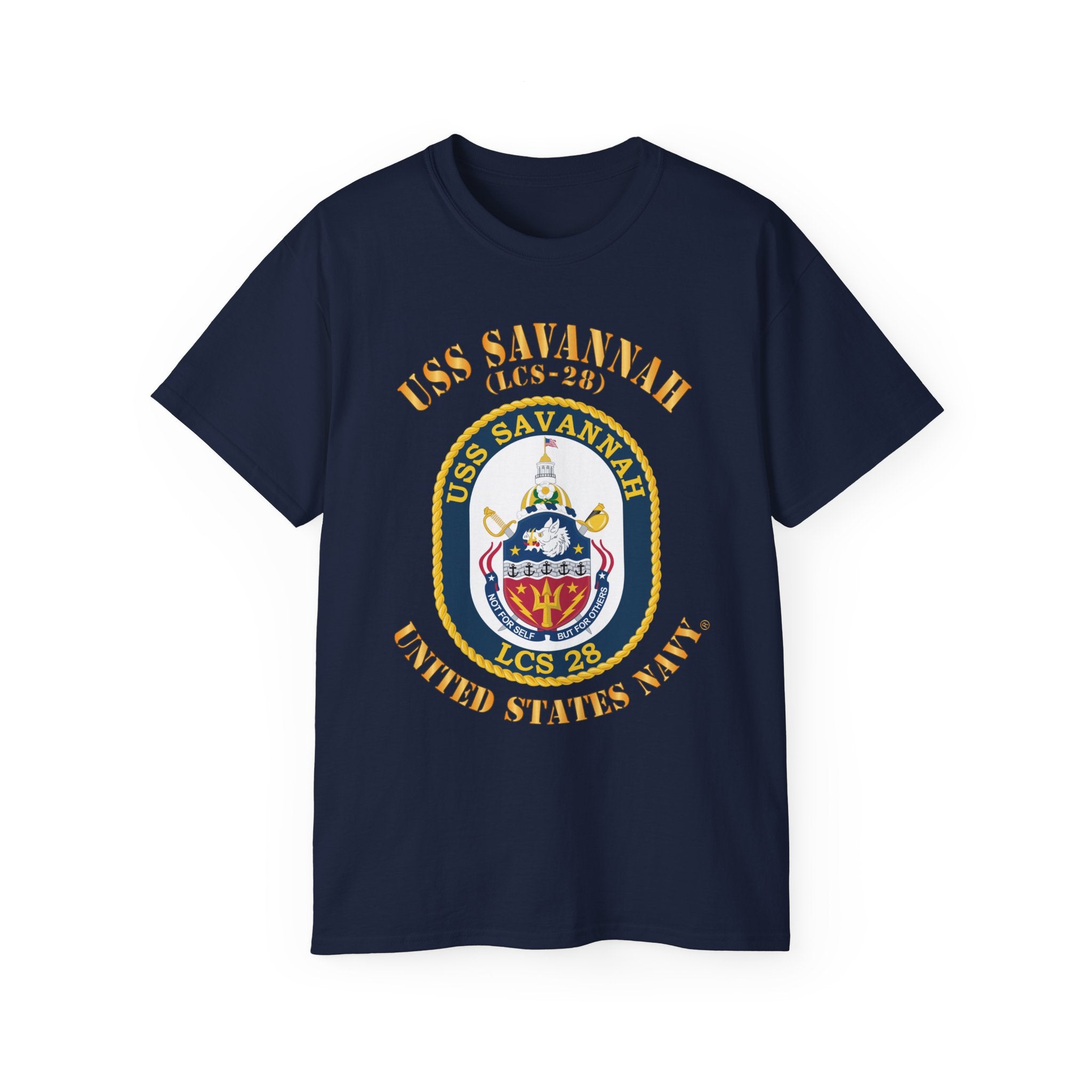 Unisex Ultra Cotton T-Shirt - Navy - USS Savannah (LCS-28)
