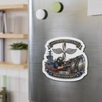 Die-Cut Magnet - Navy - Rate - Aviation Machinists Mate Br with Scene - 3D - Enhanced