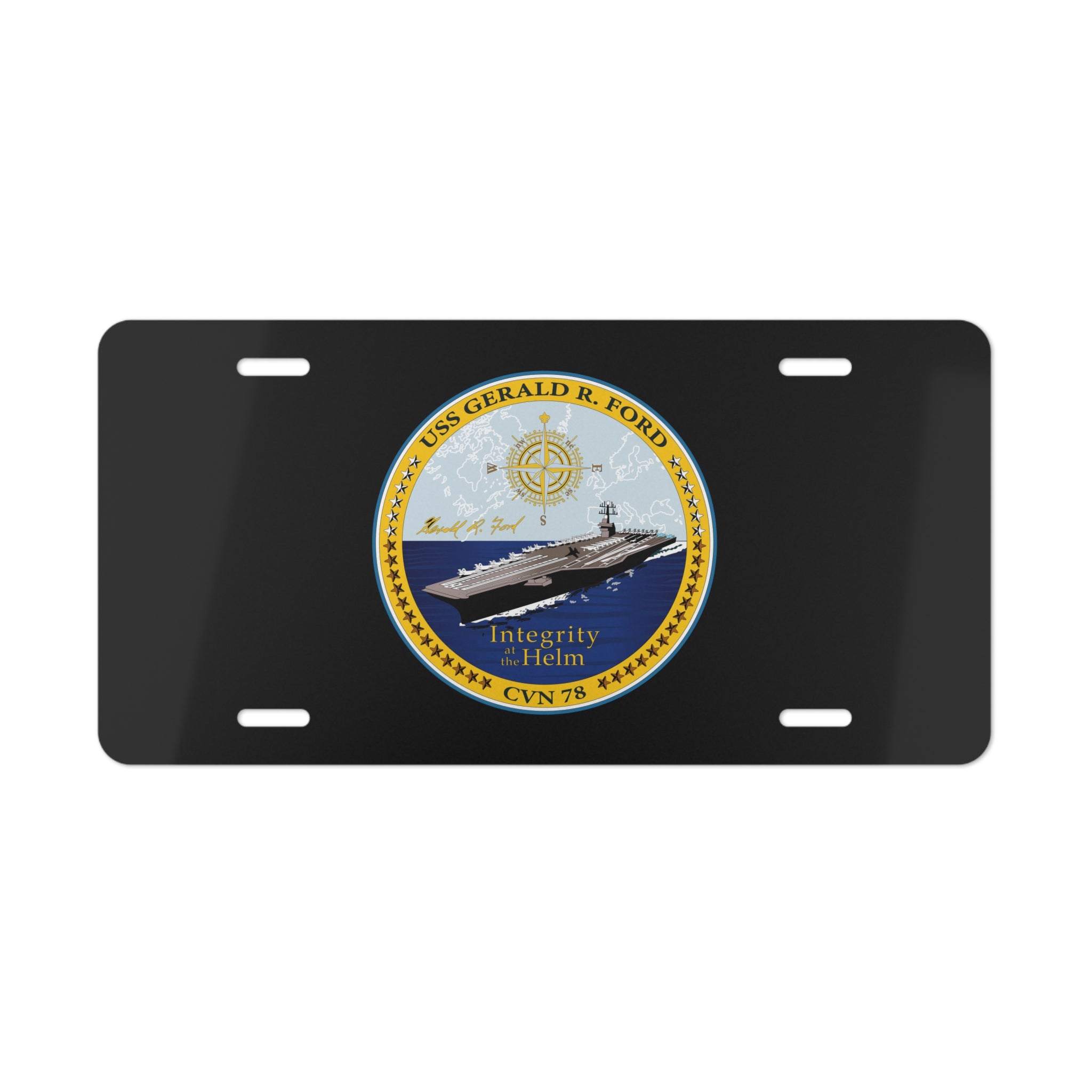 Vanity License Plate - Navy - USS Gerald R. Ford (CVN-78) wo txt