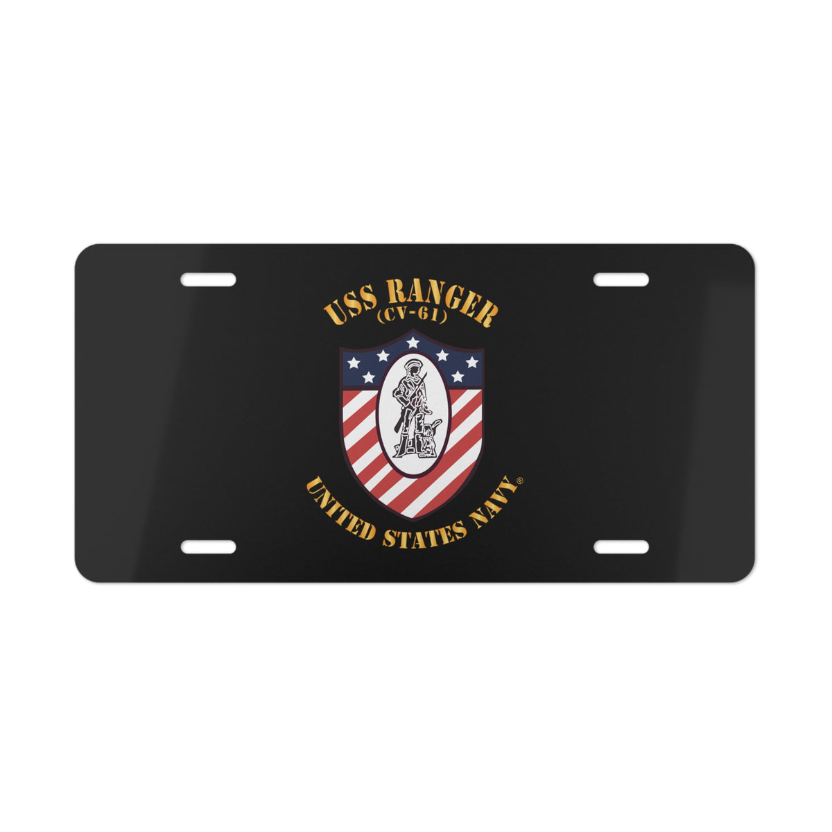 Vanity License Plate - Navy - USS Ranger (CV-61) X 300