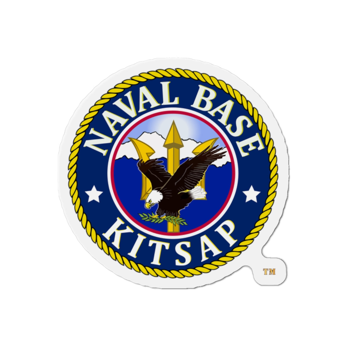 Die-Cut Magnet - Navy - Naval Base Kitsap wo txt