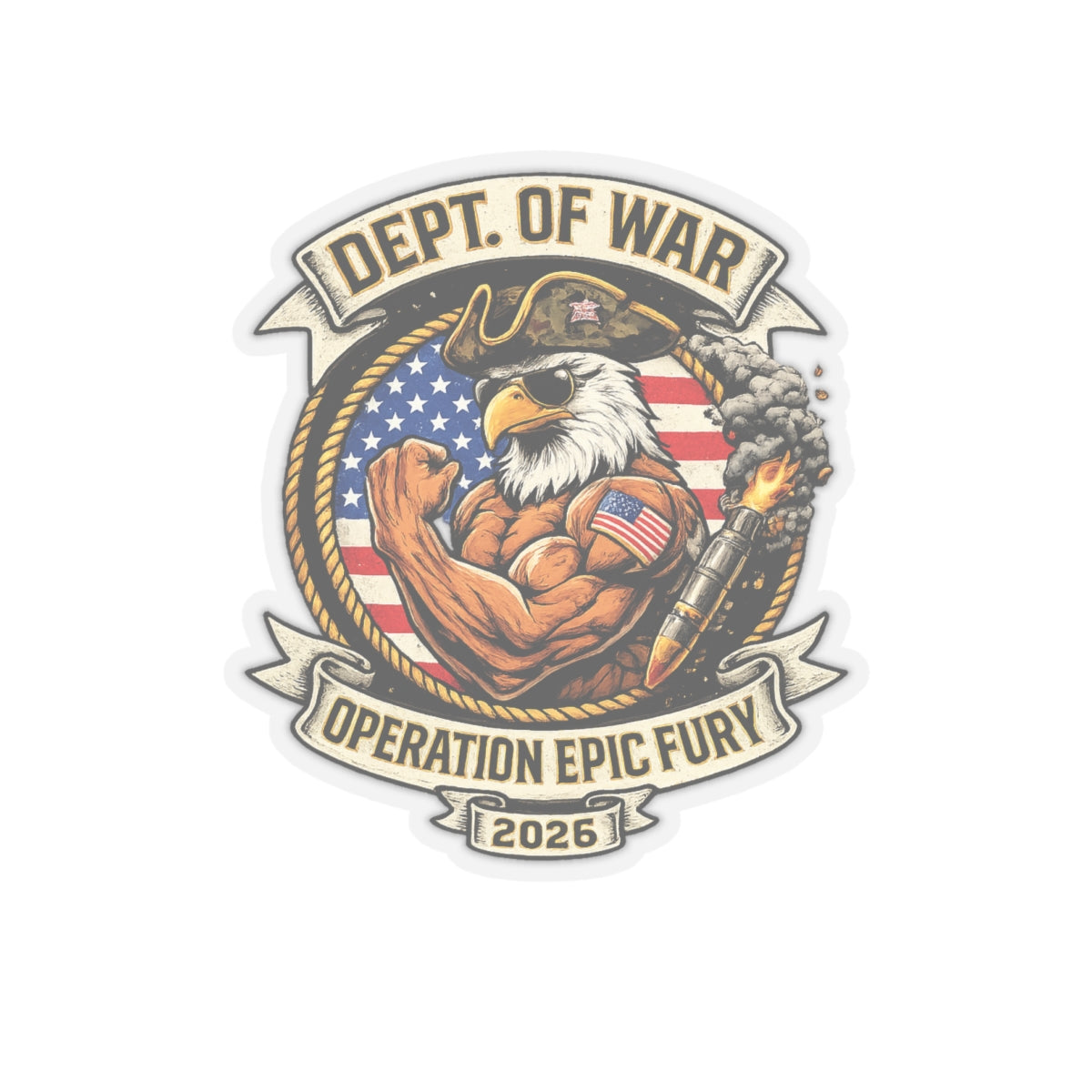 Operation Epic Fury Sticker — Military Tactical Decal