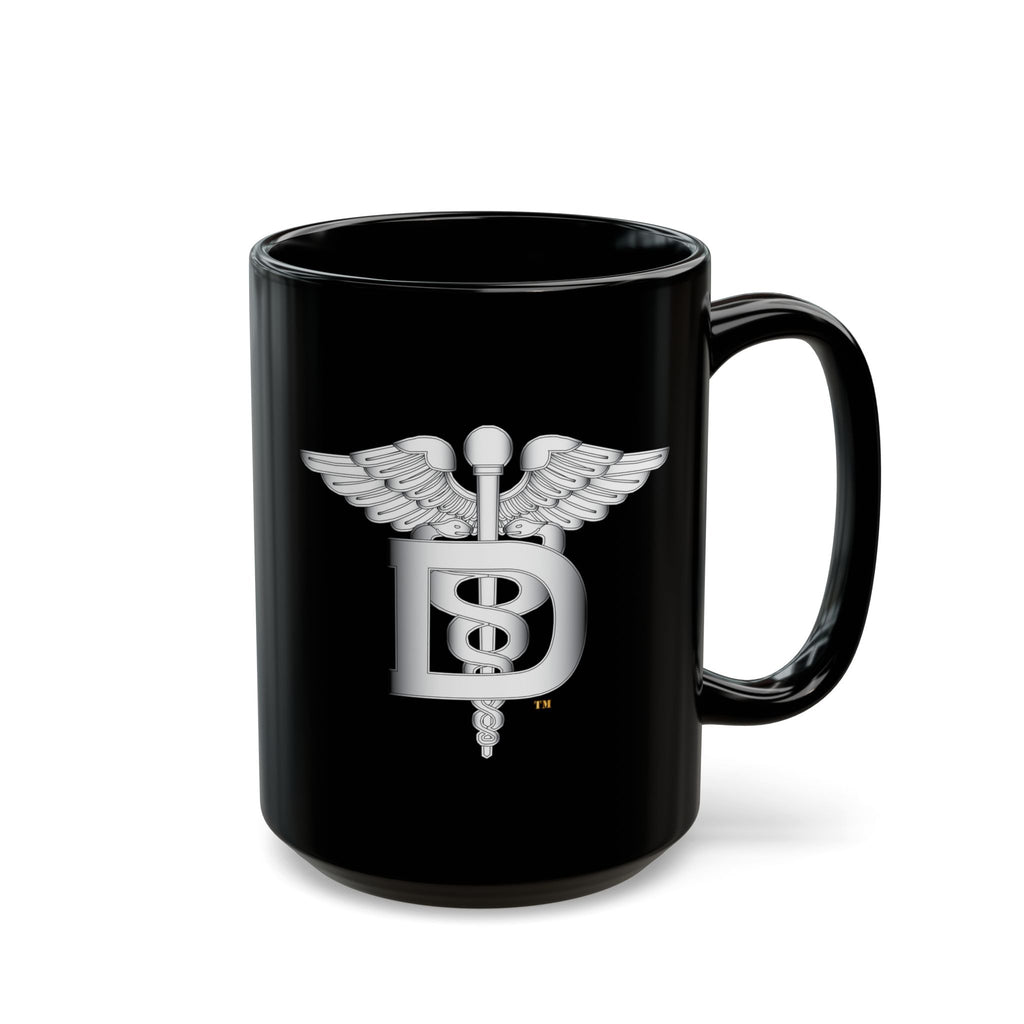 Black Mug (11oz, 15oz) - Navy - Rate - Dental Technician (DT) wo txt