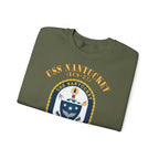 Unisex Heavy Blend™ Crewneck Sweatshirt - Navy - USS Nantucket (LCS-27)