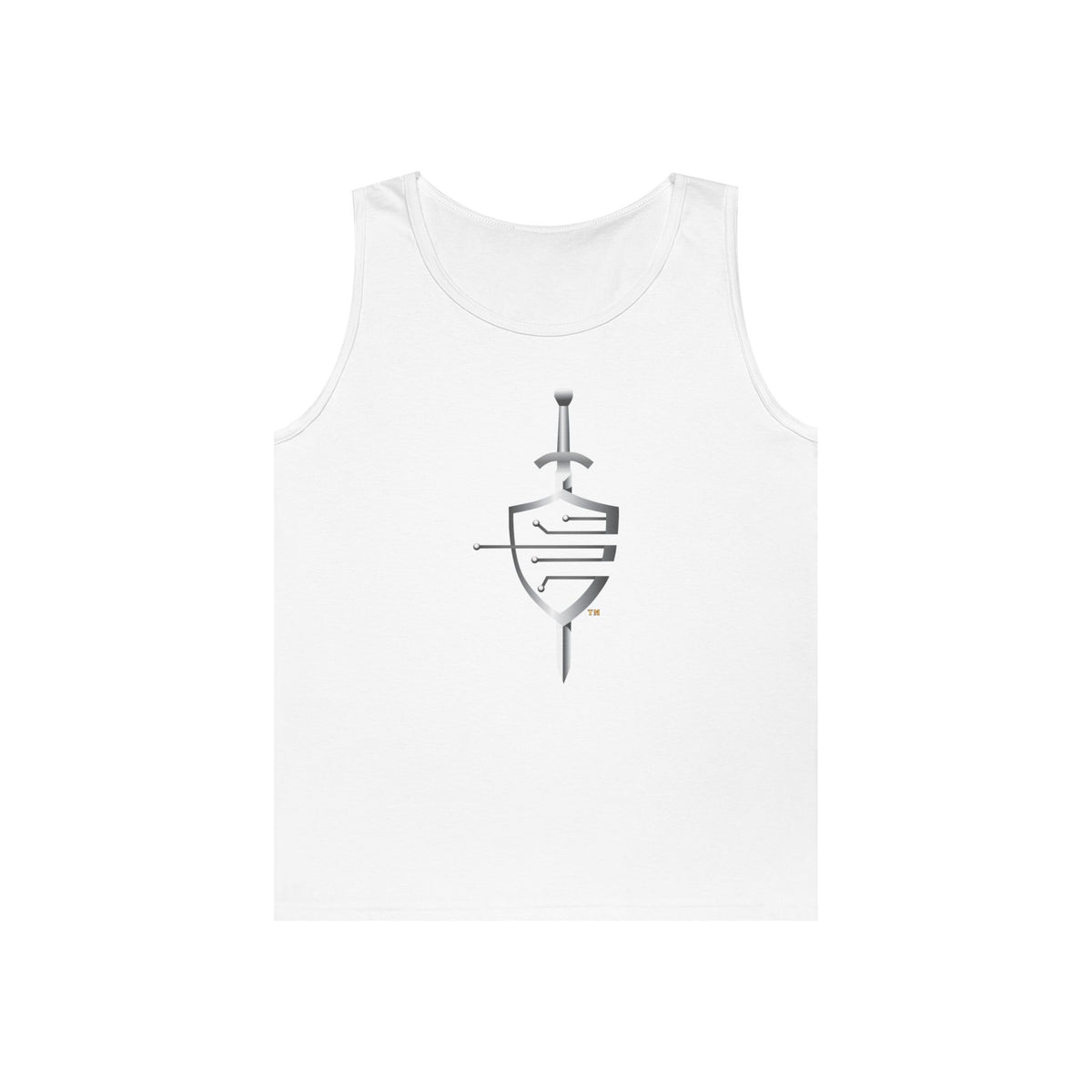 Unisex Heavy Cotton Tank Top - Navy - Rate - Cyber Warfare Technician (CWT) wo txt