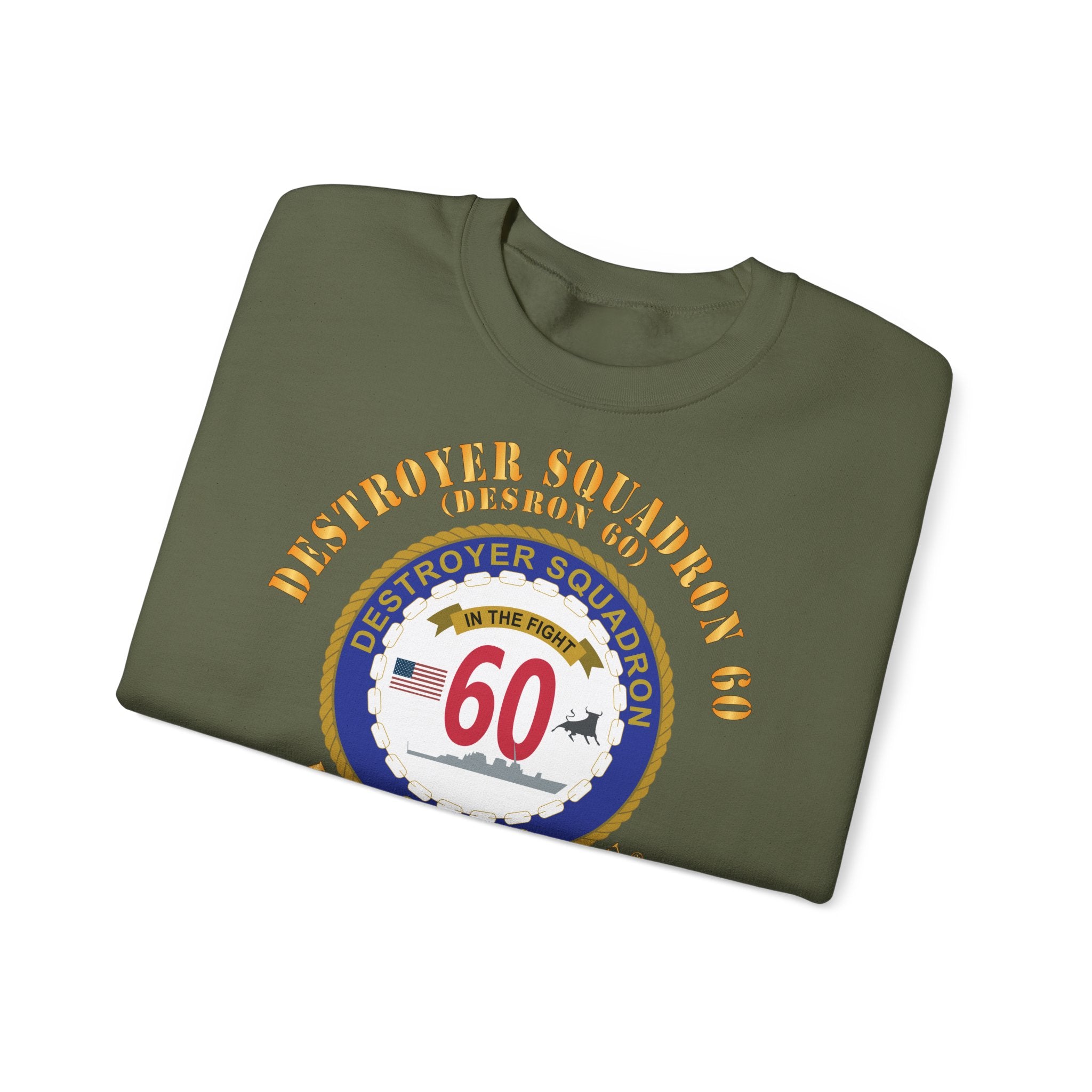 Unisex Heavy Blend™ Crewneck Sweatshirt - Navy - Destroyer Squadron 60