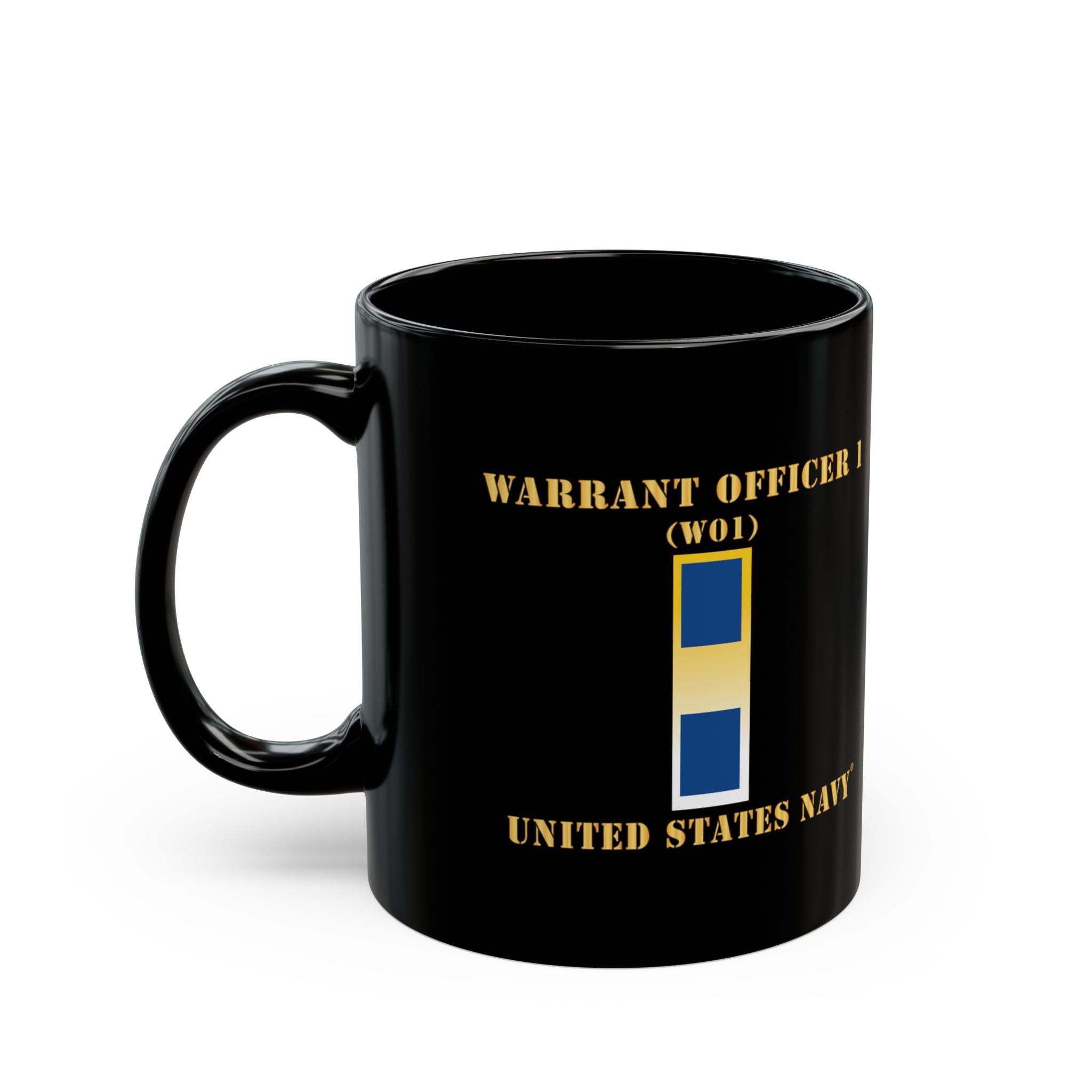 Black Mug (11oz, 15oz) - Navy - Warrant Officer 1 - CW01
