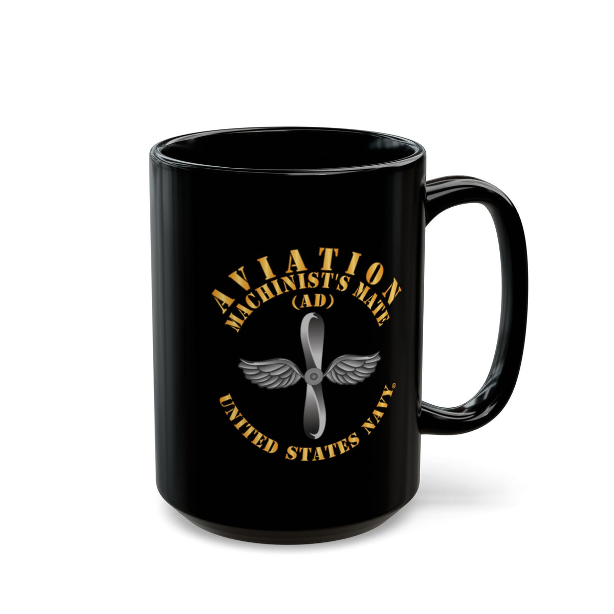 Black Mug (11oz, 15oz) - Navy - Rate - Aviation Machinist's Mate (AD)