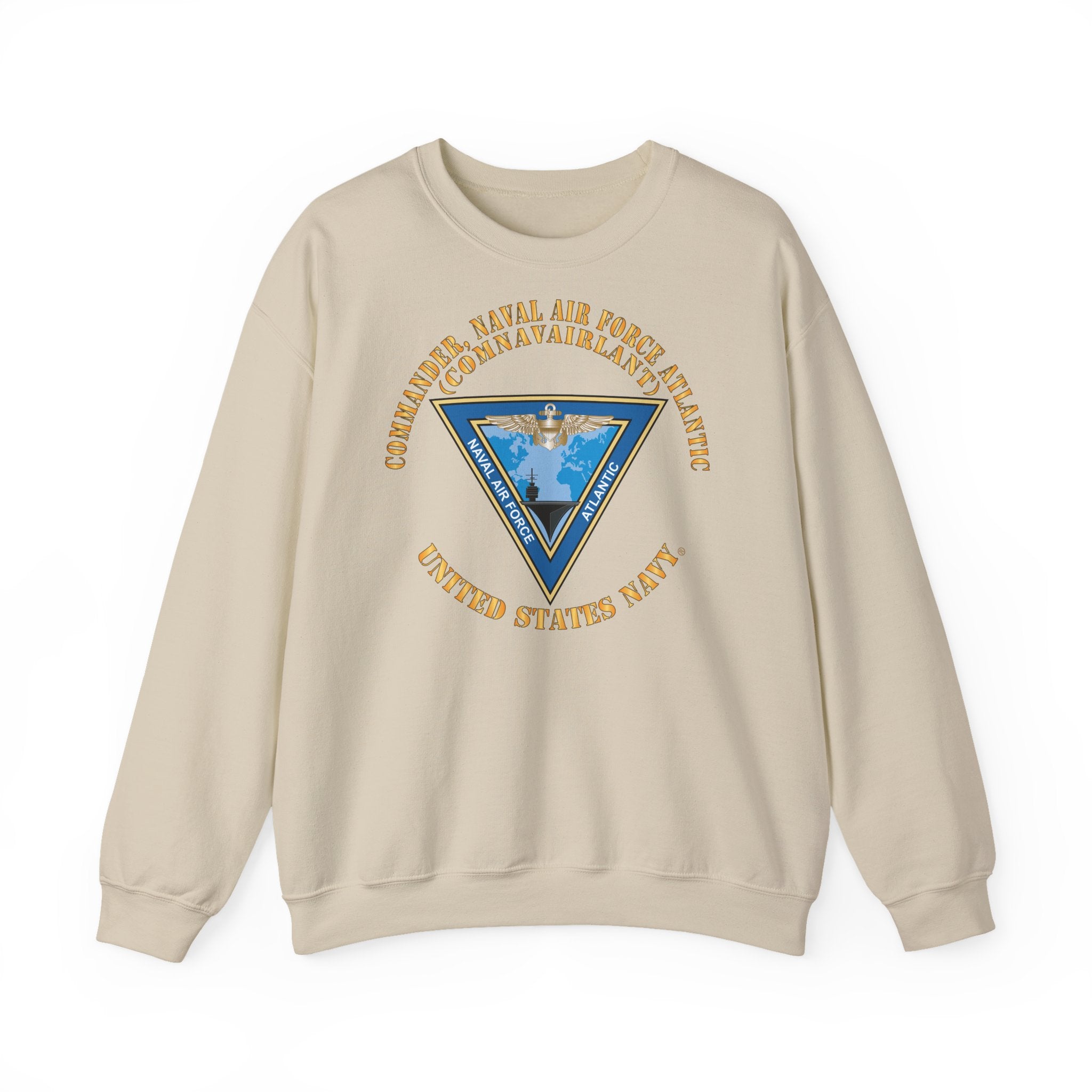 Unisex Heavy Blend™ Crewneck Sweatshirt - Navy - Commander, Naval Air Force Atlantic - COMNAVAIRLANT