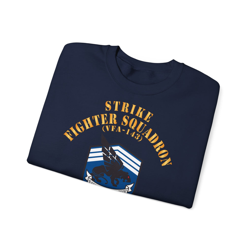 Unisex Heavy Blend™ Crewneck Sweatshirt - Navy - Strike Fighter Squadron 143 (VFA-143)