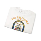 Unisex Heavy Blend™ Crewneck Sweatshirt - Navy - USS Arlington (LPD-24)