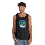 Unisex Heavy Cotton Tank Top - Navy - Electronic Attack Squadron 130 (VAQ-130) wo txt