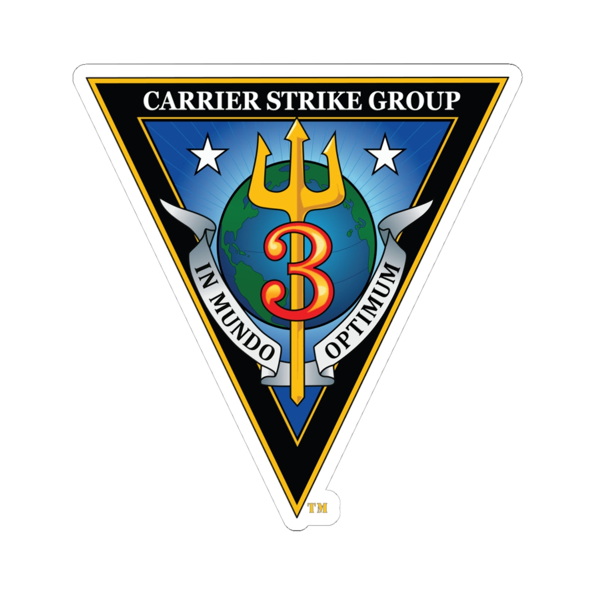Kiss-Cut Stickers - Navy - Carrier Strike Group 3 (CSG-3) wo txt