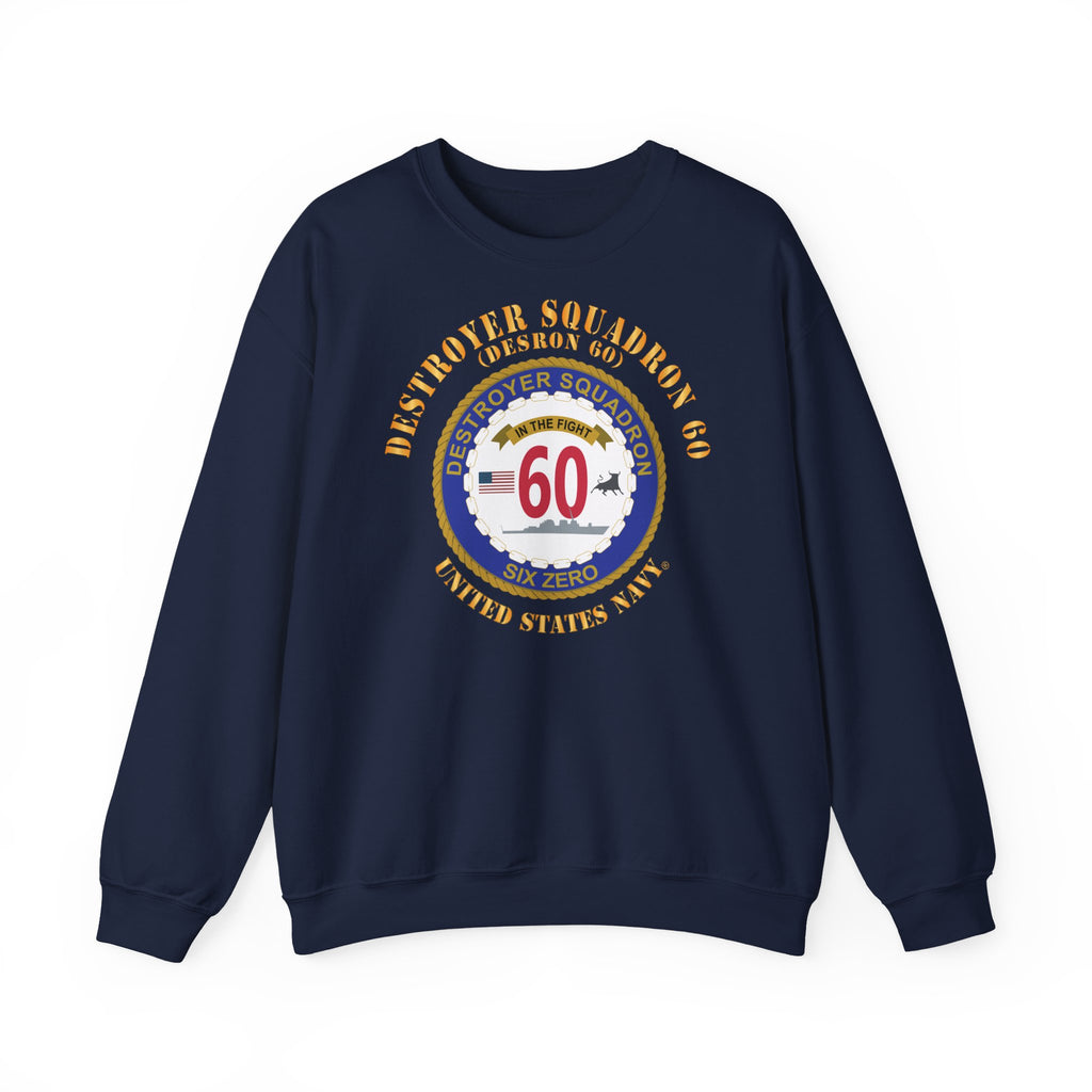 Unisex Heavy Blend™ Crewneck Sweatshirt - Navy - Destroyer Squadron 60