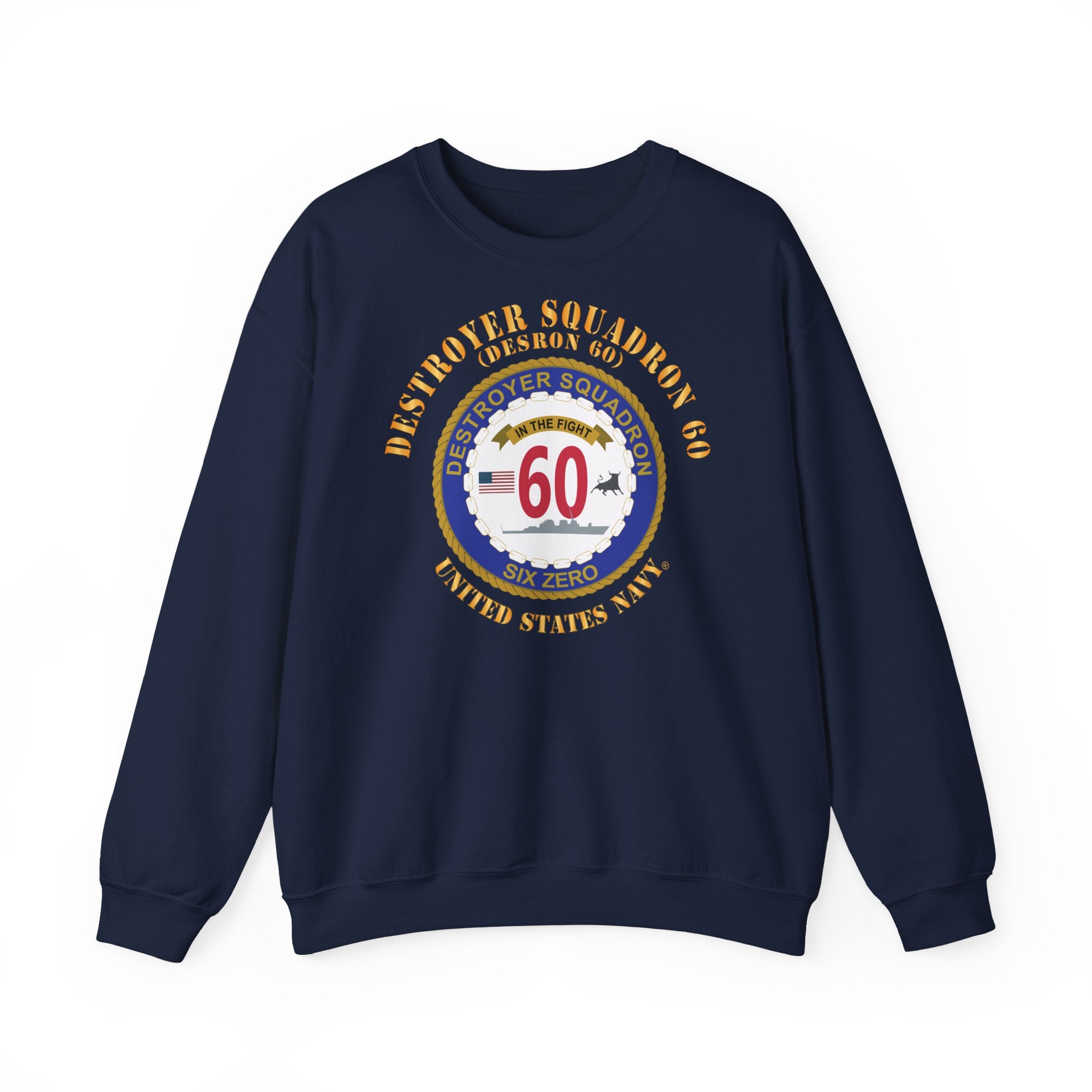 Unisex Heavy Blend™ Crewneck Sweatshirt - Navy - Destroyer Squadron 60