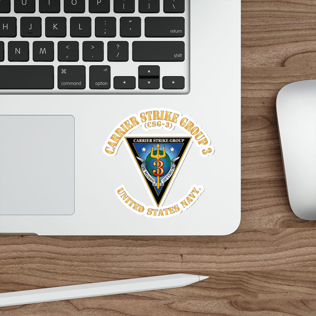 Die-Cut Vinyl Sticker - Navy - Carrier Strike Group 3 (CSG-3)